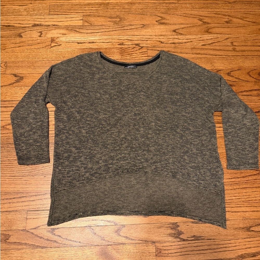 Bershka Olive Knit Top